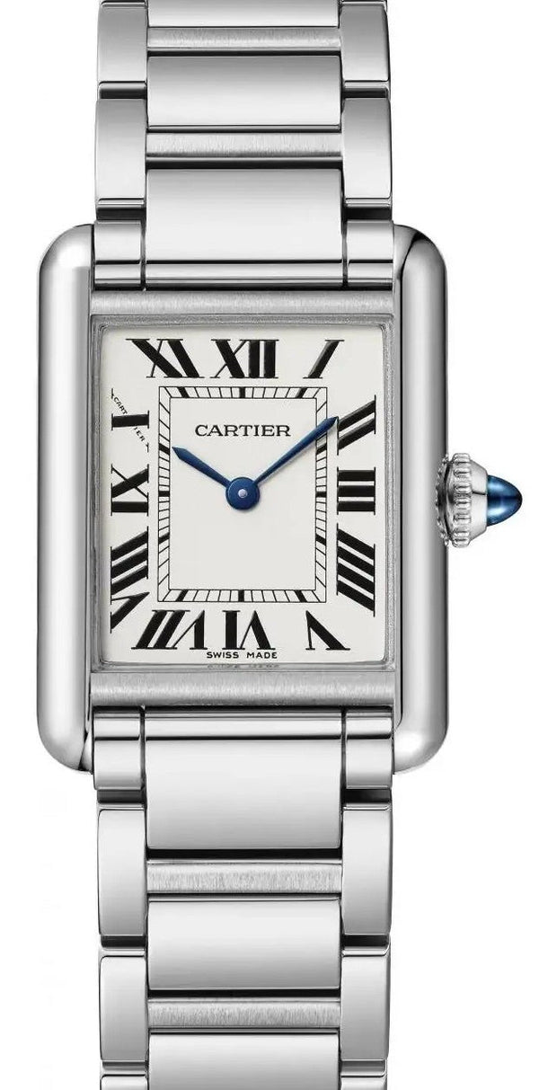 Cartier Tank Srebrny 29.4 mm Stal