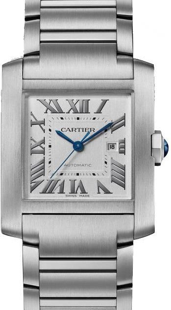 Cartier Tank Française Srebrny 37 mm Stal