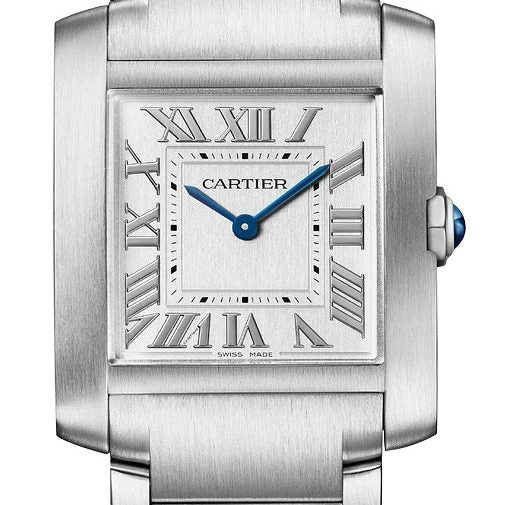 Cartier Tank Française Srebrny 32 mm Stal