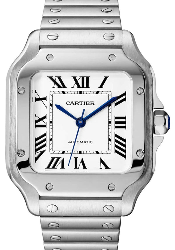 Cartier Santos Srebrny 35.1 mm Stal