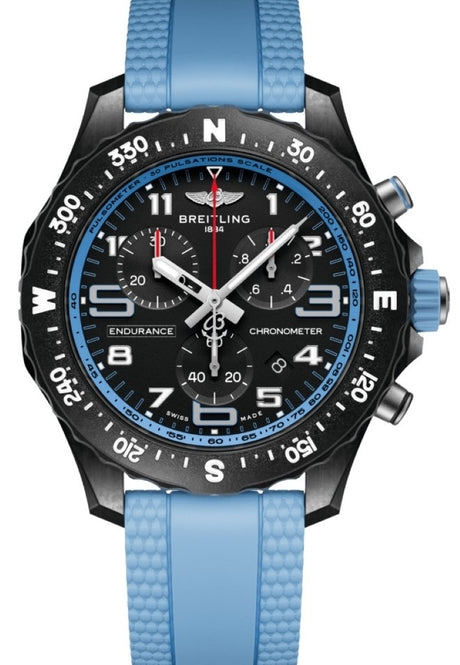 Breitling Endurance Pro Czarny 44 mm Tworzywo sztuczne