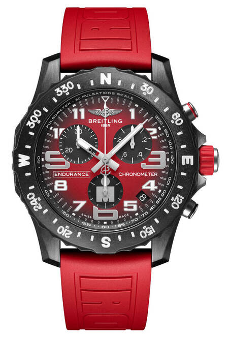 Breitling Endurance Pro Czerwony 44mm Tytan