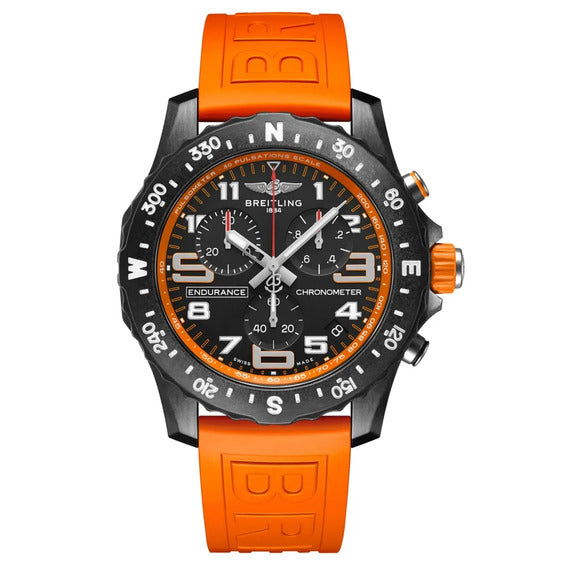 Breitling Endurance Pro Czarny 44mm Tworzywo sztuczne